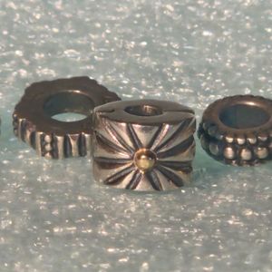 .925 Silver Pandora Clips for Charm Bracelet 