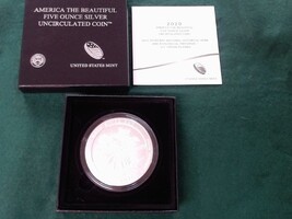 2020 US America the Beautiful 5 Troy Oz. Silver Coin - Salt River Bay (Uncirc.)
