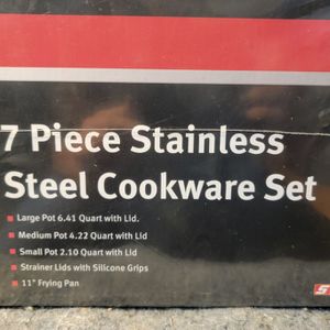2024 Snap On 7 Piece Stainless Steel Cookware set 