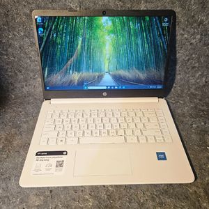 HP - 14" Laptop - Intel Celeron - 4GB Memory - 64GB eMMC - Snowflake White