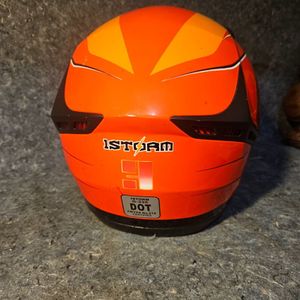 1 Storm Motorcycle Bike Full Face Helmet HG335 Booster Iron Man Red 
