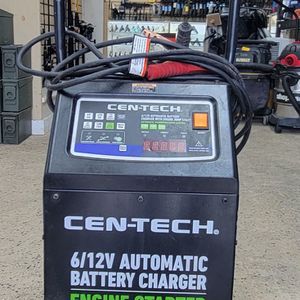 CEN-TECH 2/10/40/200 Amp, 6/12V Automatic Battery Charger with Engine Jump Start