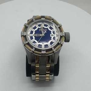 Invicta 5948 Bolt Men's Reserve Two Tone SS Automatic Swiss Made Blue Dial Watch