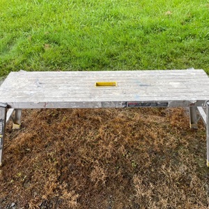 Gorilla Ladder glwp-47 4 ft. x 12 in. x 20 in. Aluminum Slim-Fold Work Platform,