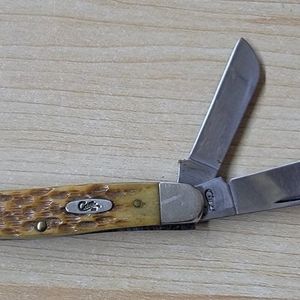 Peach Seed Jig Amber Bone Stockman