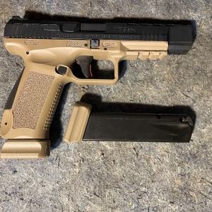 Canik TP9SFx Handgun 9mm Luger 18rd Magazines(2) 5.2" Barrel Optic Ready FDE