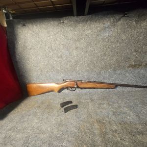 Geo. Worthington Trail Blazer, .22 cal. bolt action rifle, Blue, 24" barrel (2) 