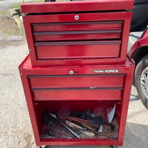 Task Force 43" 5-Drawer Red Tool Cabinet