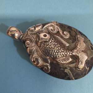  Pendant with .925 silver fish design fish
