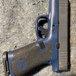 Glock 43X "Tristar" Blue Handgun 9mm Luger 10rd Magazines(3)