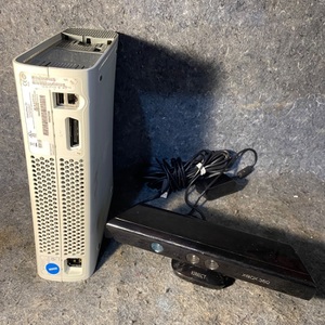 Microsoft Xbox 360 Console - White with Kinect & AC Adapter (no controller)