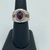  Pink Tourmaline Oval Center Stone Set in a Two-Tone Copper/Sterling Silver Band