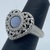  Judith Ripka 925 Silver Lavender Stone Heart Ring Size:6.5