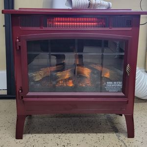 Duraflame 3D Cinnamon Infrared Electric Fireplace Stove with Remote Control 