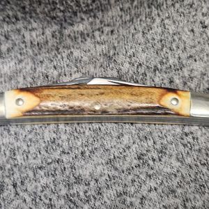 J. A Henckels Twin Germany HK-28-S 4 Blade Congress Stag Pocket Knife 1980