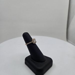  14kt Rose Gold Leo Legacy Princess Cut Diamond 1.17 Ct. Engagement Ring Size 6.