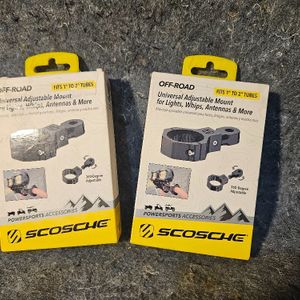 Scosche PSCUHDWLM-1 Universal Adjustable Powersport Mount for Lights, Whips, Ant