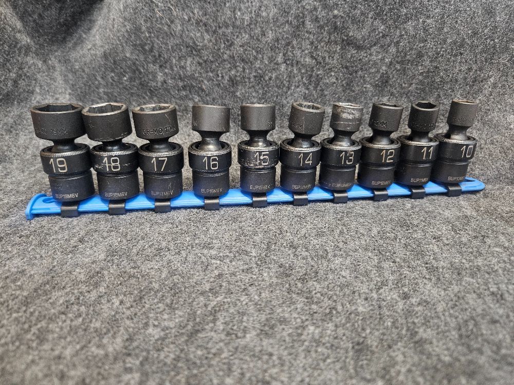 Matco SBUPM106V 10 Piece 3/8" Metric 6 Point Universal Impact Socket ...